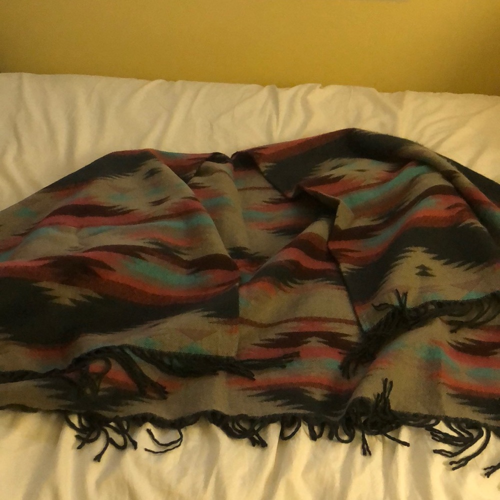 Huge blanket poncho.